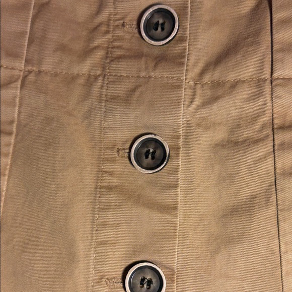 Zara Light Brown Button-Front Women's A-Line Skirt - Picture 4 of 4